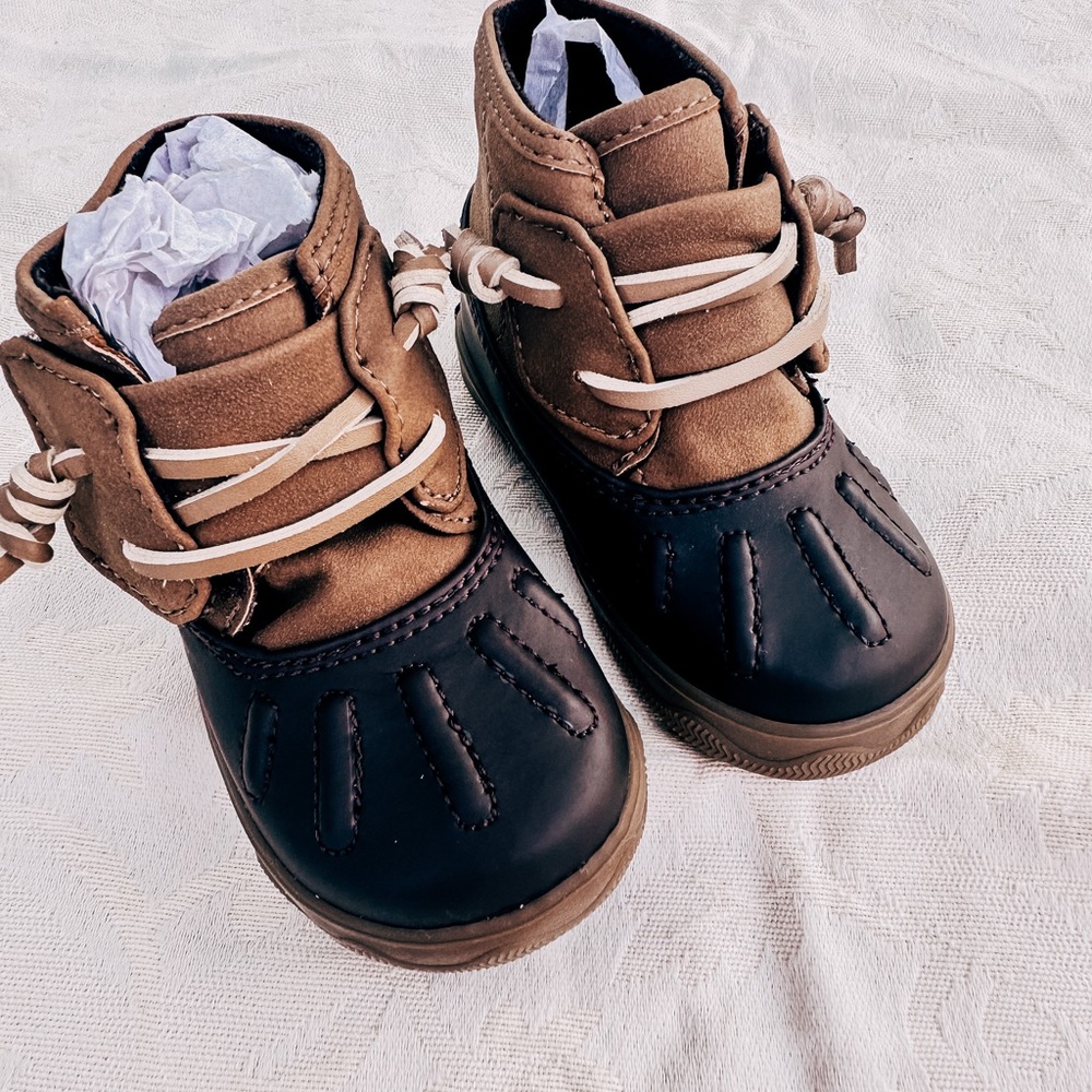 Infant Sperry duck boots size 3